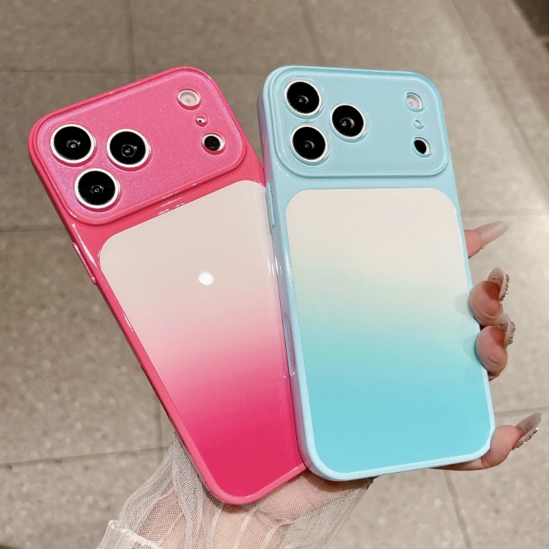 Camera Lens Protector - Casing Ponsel Gradasi Warna Permen Untuk