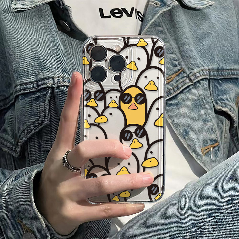 Apple Iphone 15 Pro Max - Casing Bebek Kartun Lucu untuk iPhone