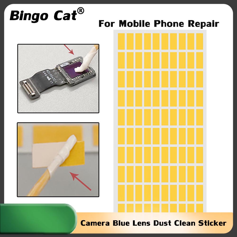 Dust Removal Sticker - Kamera belakang lensa biru stiker pembersih