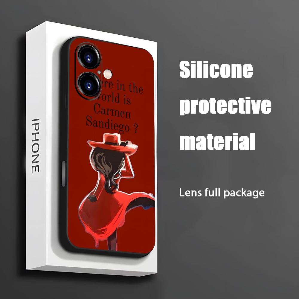 Apple Iphone 15 Pro Max - Casing Ponsel Kartun Carmen Sandiego Populer