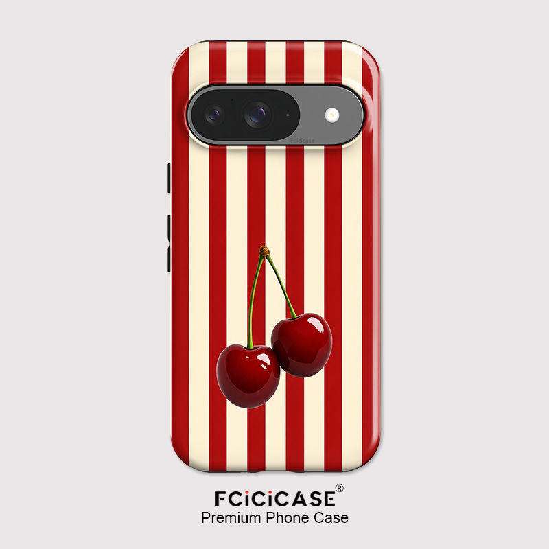 Google Pixel 9 - Fcicicase Casing Ponsel Pola Garis Ceri