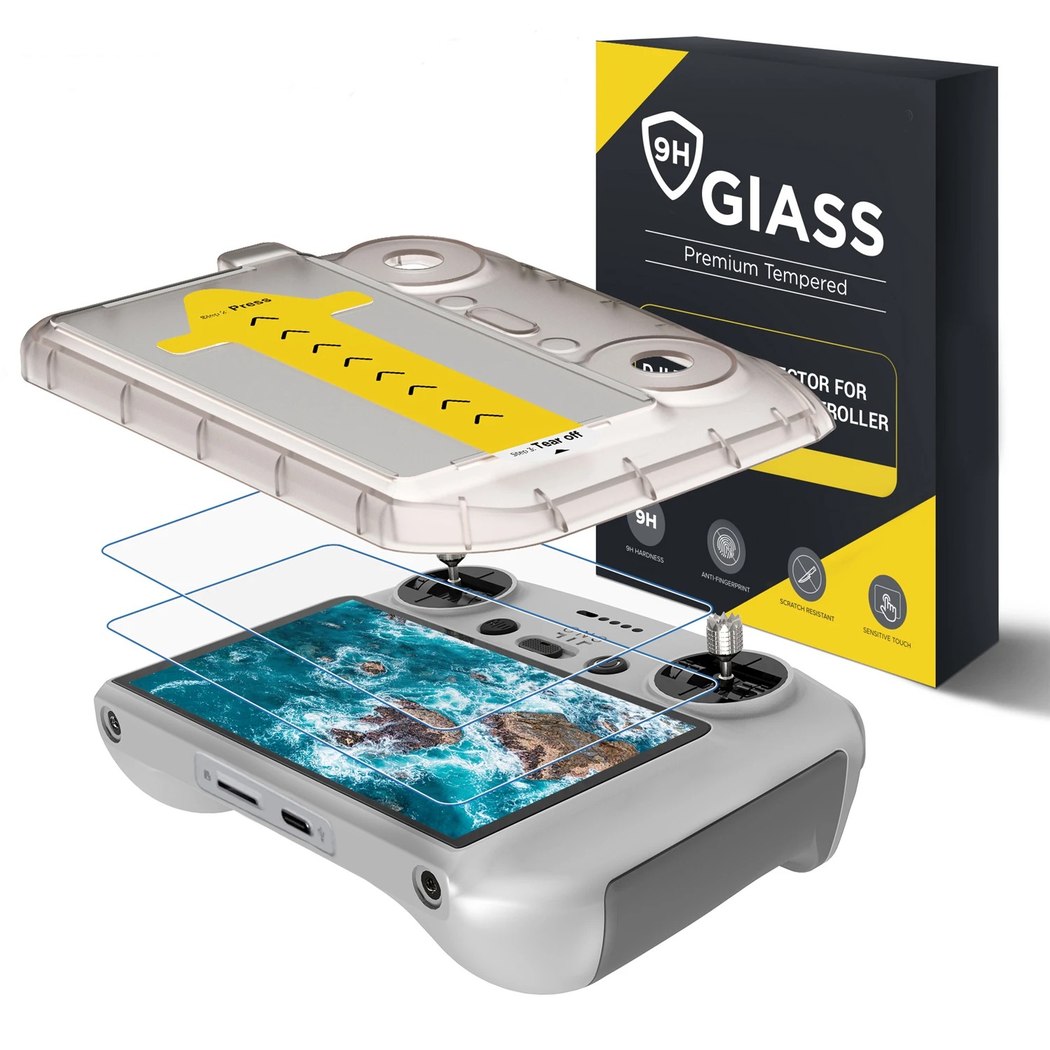 Glass Protector Auto - Untuk DJI Flip/Air3/3S/Mini3/4pro Layar Remote Control