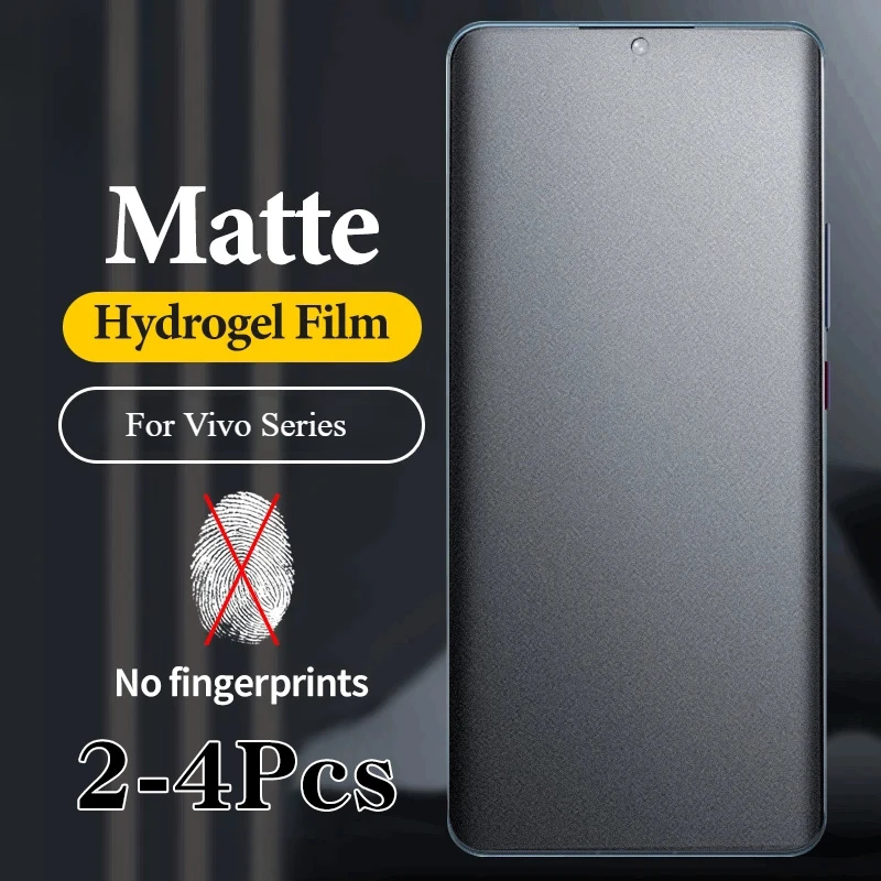 Vivo X200 - 1-4 buah silikon Matte hidrogel Film