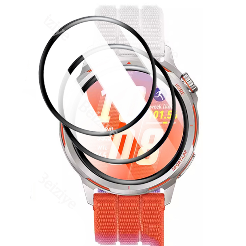 Curved Edge Screen - 1-4 Buah Film Pelindung Tepi Hitam