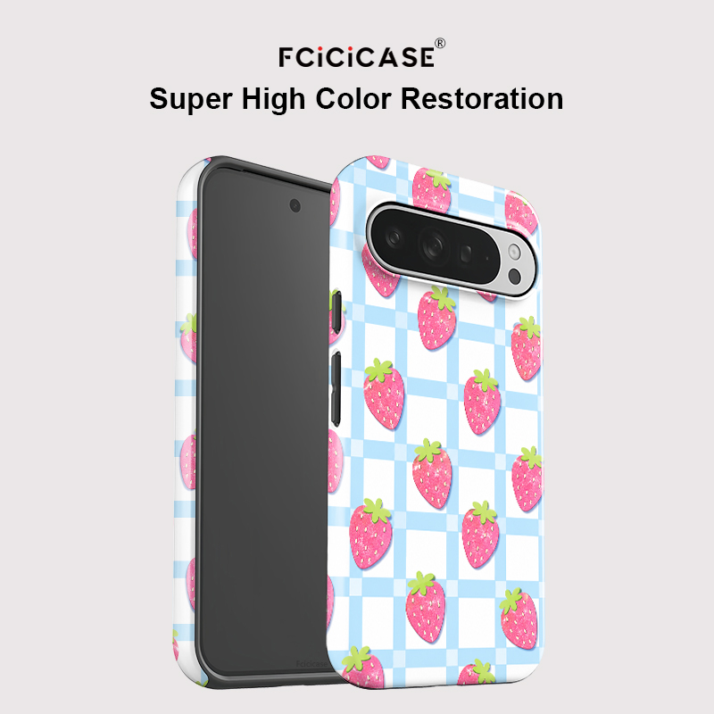 Casing Ponsel Motif Stroberi F - Google Pixel 9 ulasan dan harga