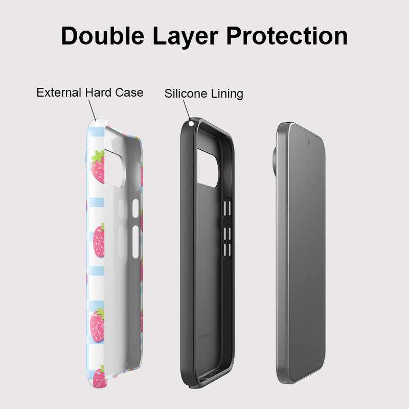 Casing Ponsel Motif Stroberi F - Google Pixel 9 ulasan dan harga