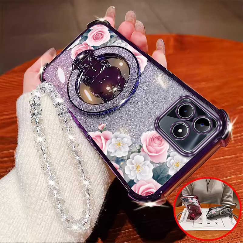 3pcs (Casing Ponsel Mawar Roma - Realme Note 50 ulasan dan harga