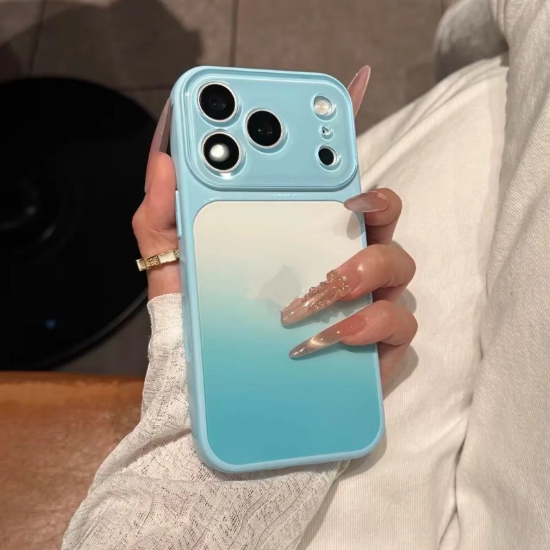 Casing Ponsel Gradasi Warna Pe - Camera Lens Protector ulasan dan harga