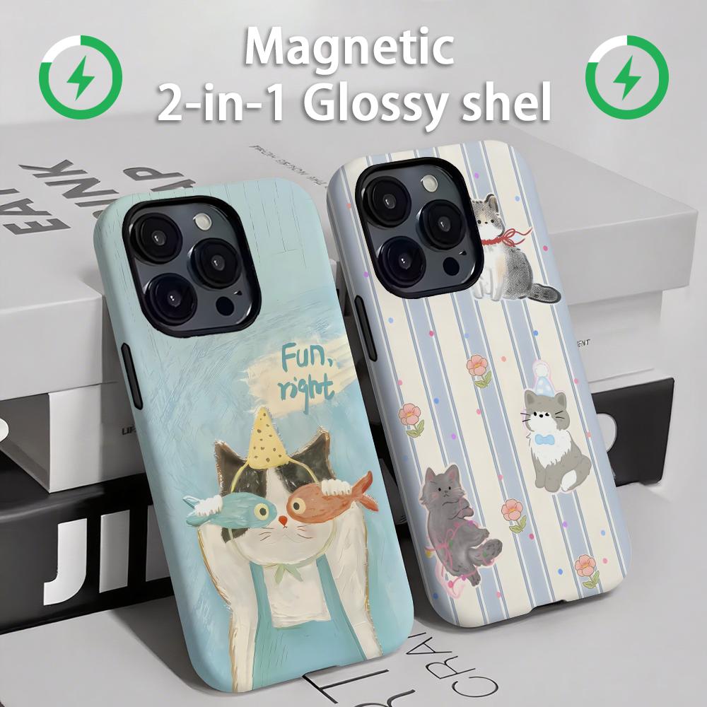 Casing Ponsel Kucing dan Anjin - Apple Iphone 15 Pro Max ulasan dan harga