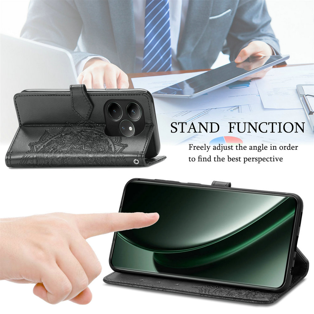 Casing Magnet Flip 3D Mandala  - Realme Gt 6 ulasan dan harga
